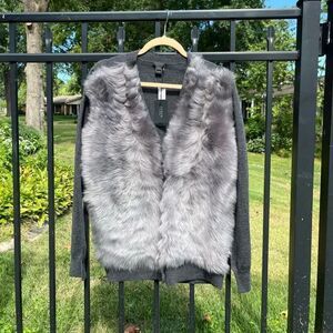 J Crew Collection Shearling Cardigan NWT